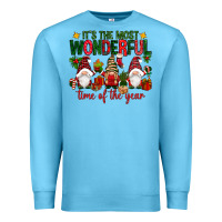 Ocean Blue It's the most wonderful time of the year Premium Sweatshirt - NancyCooperArtShop