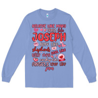 Colony Blue believe like mary trust like joseph valentine s da Long Sleeve Tee - MaliasSmallBusiness