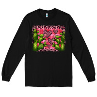 Black valentine's day cactus background Long Sleeve Tee - JahusDesignShop