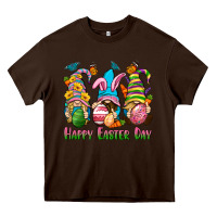 Chocolate Brown Happy Easter Day gnomies Heavy Core Tee - Neo Western