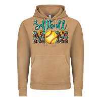 Vintage Camel western leopard  sunflowers glitter mom softball Vintage Hoodie - Artiststas