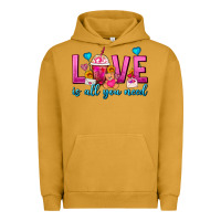 Pigment Peanut Butter Love Is All You Need Valentines Day Frappe Coffee Urban Hoodie - FaDigitalArtStudio