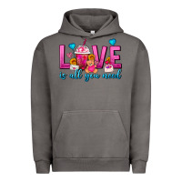 Pigment Tornado Love Is All You Need Valentines Day Frappe Coffee Urban Hoodie - FaDigitalArtStudio