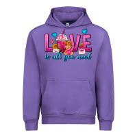 Tulip Love Is All You Need Valentines Day Frappe Coffee Urban Hoodie - FaDigitalArtStudio
