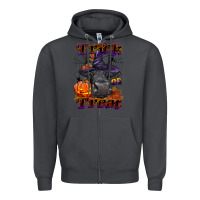 Smoke Trick Or Treat Black Angus Heifer Zipper Hoodie - LillyAllenDesigns
