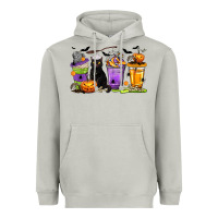 Moon Dust Halloween Cat Coffee Cups Heavyweight Hoodie - texasbilliewilder