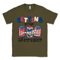 Army Green getting star spangled hammered Classic Tee - MaliasSmallBusiness