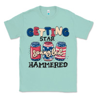 Seafoam getting star spangled hammered Classic Tee - MaliasSmallBusiness