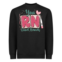 Black you rn good hands registered nurse Heavyweight Sweatshirt - MaliasSmallBusiness