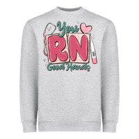 Heather Grey you rn good hands registered nurse Heavyweight Sweatshirt - MaliasSmallBusiness
