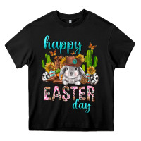 Black Happy Easter Day Rodeo Heavy Core Tee - Neo Western