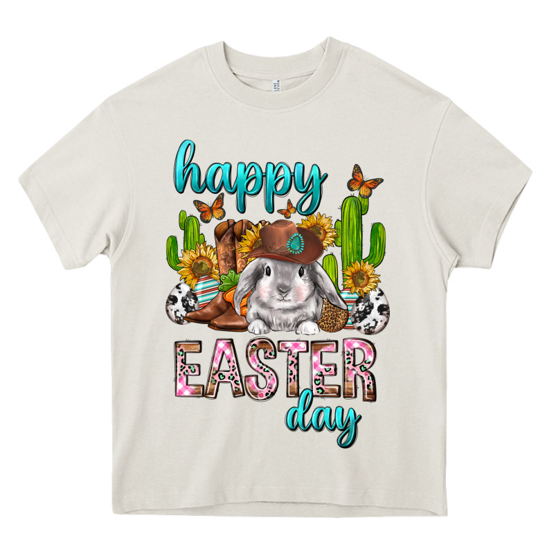 Happy Easter Day Rodeo Heavy Core Tee by Neo Western | Teevron