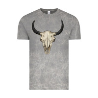 Cloud Rock bull skull Vintage Tee - BarkalooDesign