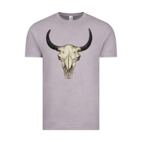 Vintage Zinc bull skull Vintage Tee - BarkalooDesign