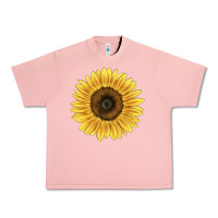 Salmon giganteus sunflower Urban Heavy Tee - LillyAllenDesigns