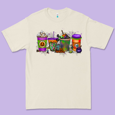 Halloween Coffee Drink Premium Tee Designed By Racoondesign