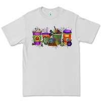 Dove Grey Halloween Coffee Drink Premium Tee - RacoonDesign