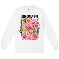 White growth flower Long Sleeve Tee - MaliasSmallBusiness
