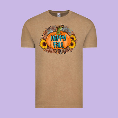 Happy Fall Vintage Tee Designed By Adodesignshop