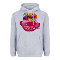Heather Grey Personalized Girl Halloween Candy Heavyweight Hoodie - texasbilliewilder