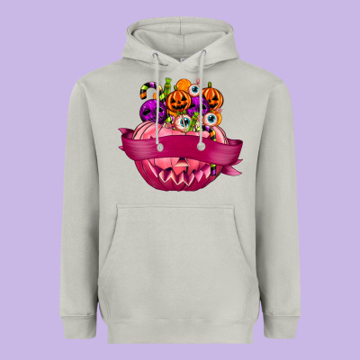 Personalized Girl Halloween Candy Heavyweight Hoodie Designed By Texasbilliewilder