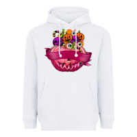 White Personalized Girl Halloween Candy Heavyweight Hoodie - texasbilliewilder