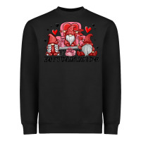 Black happy valentine's day Heavyweight Sweatshirt - MaliasSmallBusiness
