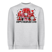 Heather Grey happy valentine's day Heavyweight Sweatshirt - MaliasSmallBusiness