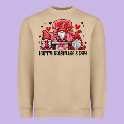 Happy Valentine's Day Heavyweight Sweatshirt Designed By Maliassmallbusiness