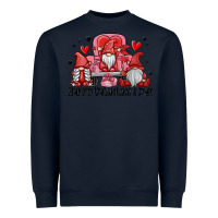Navy happy valentine's day Heavyweight Sweatshirt - MaliasSmallBusiness
