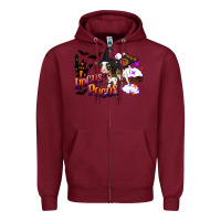 Burgundy Hocus Pocus Holstein Baby Zipper Hoodie - LillyAllenDesigns