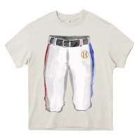 Cream softball uniform short pant fa element Heavy Core Tee - FaDigitalArtStudio