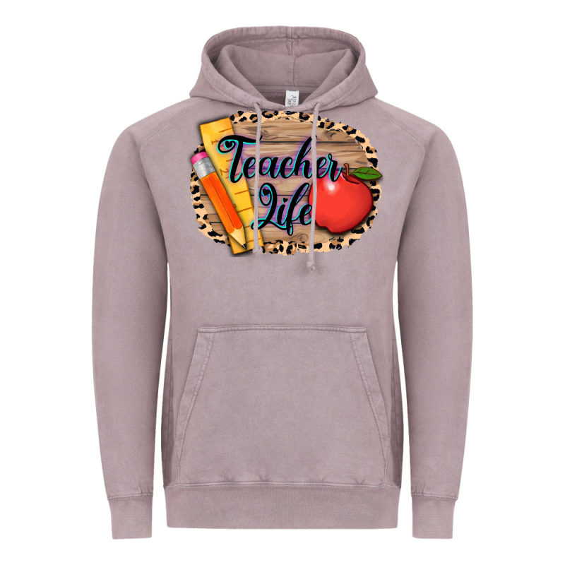 Teacher Life Background 3200x2400 Vintage Hoodie by AdoDesignShop | Teevron