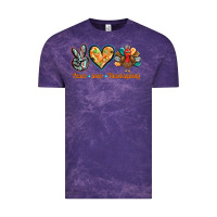 Cloud Purple peace love thanksgiving Vintage Tee - BarkalooDesign