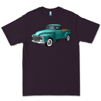 Plum western truck left 34 view Premium Tee - FaDigitalArtStudio