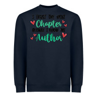 Navy capter author Heavyweight Sweatshirt - MaliasSmallBusiness