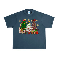 Midnight Navy Cake Christmas trees Urban Heavy Tee - NancyCooperArtShop
