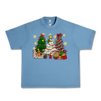 Pebble Blue Cake Christmas trees Urban Heavy Tee - NancyCooperArtShop