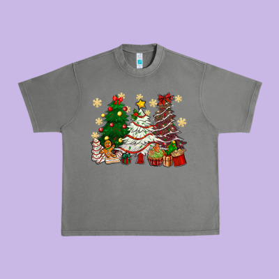 Cake Christmas Trees Urban Heavy Tee Designed By Nancycooperartshop