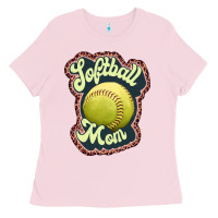 Bubblegum Pink softball mom Ladies Tee - JahusDesignShop