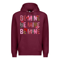 Burgundy Be mine be mine be mine Valentine's Day Premium Hoodie - HowdyJamesFarm