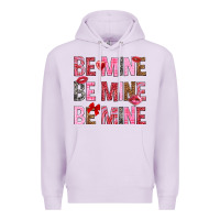 Lilac Be mine be mine be mine Valentine's Day Premium Hoodie - HowdyJamesFarm