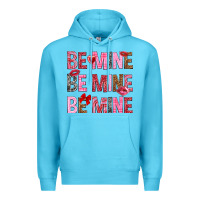 Ocean Blue Be mine be mine be mine Valentine's Day Premium Hoodie - HowdyJamesFarm