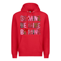 Red Be mine be mine be mine Valentine's Day Premium Hoodie - HowdyJamesFarm