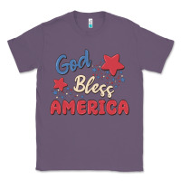 Lavender god bless america Classic Tee - MaliasSmallBusiness