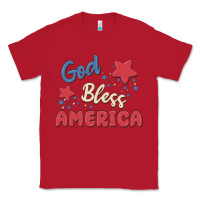 Red god bless america Classic Tee - MaliasSmallBusiness