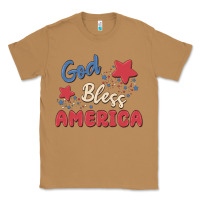 Toasted Coconut god bless america Classic Tee - MaliasSmallBusiness