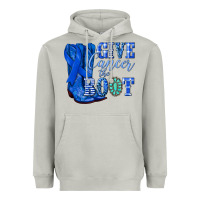 Moon Dust give cancer the boot colon cancer blue ribbon nca Heavyweight Hoodie - NancyCooperArtShop