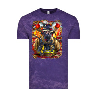 Cloud Purple firefighter axe and ladder Vintage Tee - LillyAllenDesigns