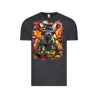 Vintage Black firefighter axe and ladder Vintage Tee - LillyAllenDesigns